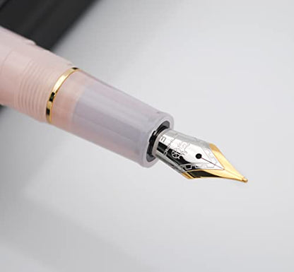 JINHAO 82 Fountain Pen with Gold Clip (F Nib 0.5mm, Transparent Cat Pink) - color: Transparent Cat Pink