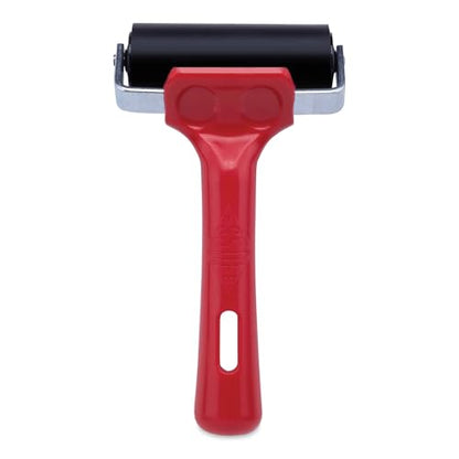 ESSDEE Ink Roller 3.94 Inch - Heavy Duty EPDM 70 Shore Hard Rubber Surface Brayer - Aluminium Core - Block Printing, Scrapbooking, Laminating Industrial Processes - size: 3.94 Inches