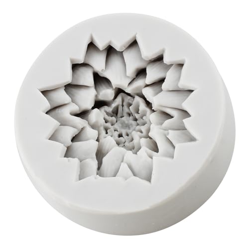 Flower Polymer Clay Mold Chrysanthemum Flower Silicone Molds for DIY Crafts Epoxy Resin Casting Air Dry Clay Plaster Jewelry Making - color: Style C