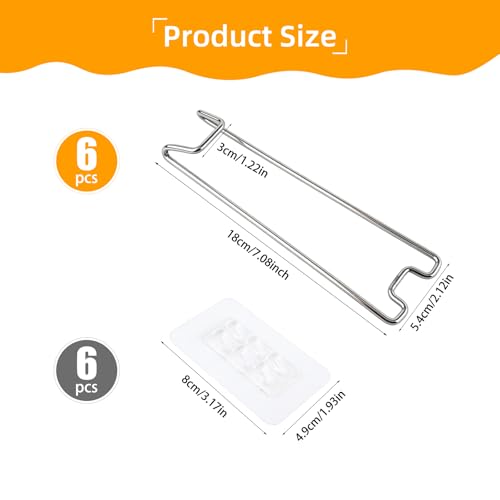 PineHaven 6 Pcs Picture Frame Stand with Self Adhesive Backing,Self Adhesive Photo Frame Stands for Frames,Stainless Steel Easel Back Supports for Photos Paintings Display(Silver,7.09 x 2.17 Inch) - size: 6PCS Silver 7.09 x 2.17 Inch