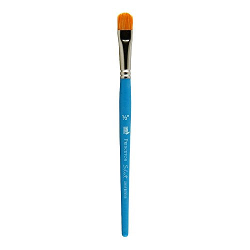 Princeton Select Artiste, Series 3750, Paint Brush for Acrylic, Watercolor and Oil, Lunar Blender, 1/2 Inch - color: Princeton Blue, size: Size 1/2 inch