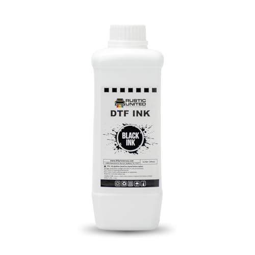 DTF Film Black Ink 1000ml - Premium Heat Transfer Direct to Film Ink for DTF Printer L1800 XP600 I3200 ET-8550 XP15000 R1390 ET-4800 ET-2800 L800 - color: Black, size: 1000ml
