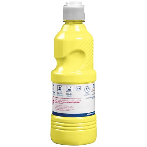Prang Washable Tempera Paint, Yellow, 16 Oz., 1 Count - color: Yellow, size: 16 Fl Oz (Pack of 1)