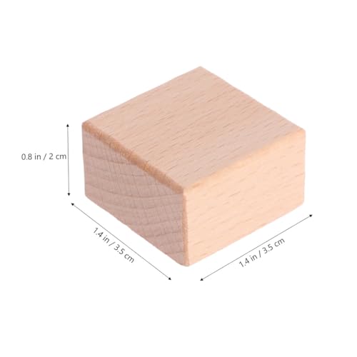Wooden Seal Materials 20pcs Blank Blocks Linoleum Carve Flat Lino Blocks for Printmaking