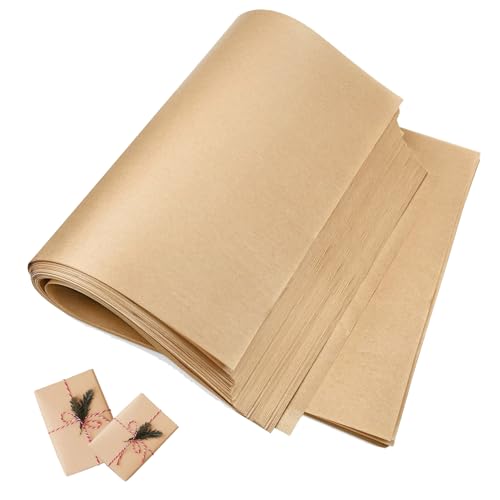 15”x 20”Kraft Paper Sheets Bulk Brown Paper Large Craft Paper for Arts, Drawing, DIY Projects, Brown Wrapping for Gift Shipping Packaging 200 Sheets - color: brown, size: 15 x 20 inches