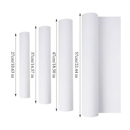 5M/Roll Cotton Canvas Roll,White Blank Specialized Suitable for Oil Painting, Pigments(0.57x5m) - size: 0.57x5m