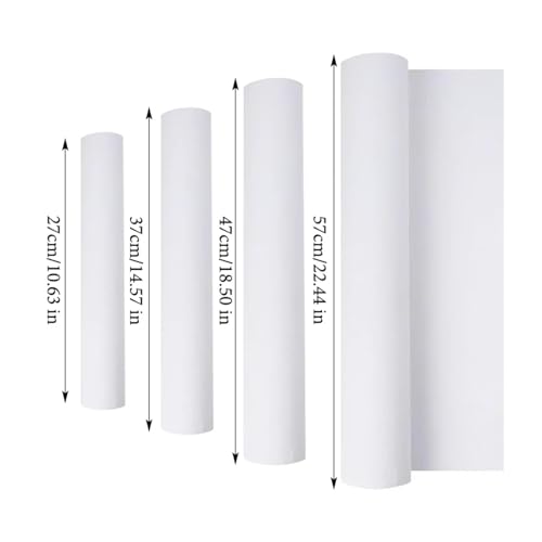 5M/Roll Cotton Canvas Roll,White Blank Specialized Suitable for Oil Painting, Pigments(0.47x5m) - size: 0.47x5m