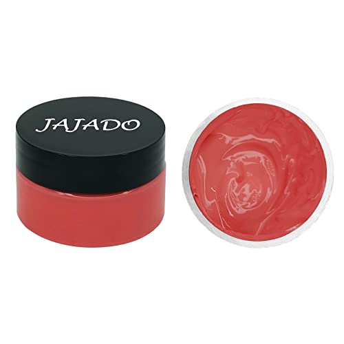 JAJADO Orange Red Chalk Paste Christmas Screen Printing Stencil Paint for Wood, T-Shirt, Cup, Furniture Transfers, DIY Home Decor Crafts Art - color: Red