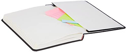 Amazon Basics Classic Lined Writing Notebook for Note Taking and Journaling, Hardcover with Elastic Closure, 240 Pages, 5" x 8.25", Black (Pack of 2) - size: 2 Pack, style: Ruled