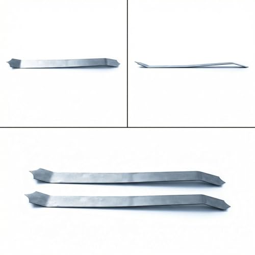 Dragon Scale Fish Scale Sculpting Tools for Modeling Clay, 2PCS Stainless Steel Pottery Texture Tool, Double Ended Curved Cutter for Dragon, Snake & Mermaid Tail Detailing | 6.6 x 0.7 x 0.4 Inches