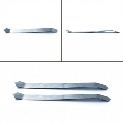 Dragon Scale Fish Scale Sculpting Tools for Modeling Clay, 2PCS Stainless Steel Pottery Texture Tool, Double Ended Curved Cutter for Dragon, Snake & Mermaid Tail Detailing | 6.6 x 0.7 x 0.4 Inches