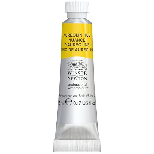 Winsor & Newton Professional Watercolour, Revival Collection, 5ml (0.17-oz) Tube, Aureolin Hue - color: Aureolin Hue, style: 0.17-oz Tube