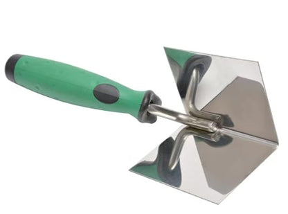 2 PCS Drywall Corner Hand Tool Set, Stainless Steel Sheetrock External Corner Trowel & Internal Corner Trowel Building Products,3.15'' & 2.36'' Outside Corner Knife and Inside Corner Knife.