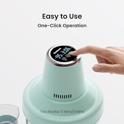 Resiners Resin Bubble Remover, Quickly Remove Bubble Within 9 Mins, 95kPa Vacuum Degassing Chamber, Airless Bubble Removing Machine for Epoxy, UV Resin Casting, Silicone Mold, Jewelry Making - color: Mint Green