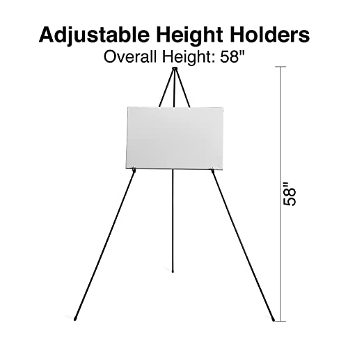 Staples Display Easel, 58-inch, Black Metal, 2/Pack - style: 2 Pack