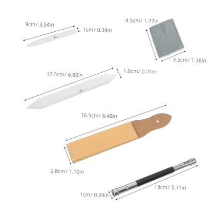 OSALADI 33pcs Charcoal Blending Tools Drawing Sketching Kit Set with Sandpaper Pencil Sharpener and Kneaded Eraser, Paper Art Blenders for Outdoor Sketching and Studio Work, Versatile