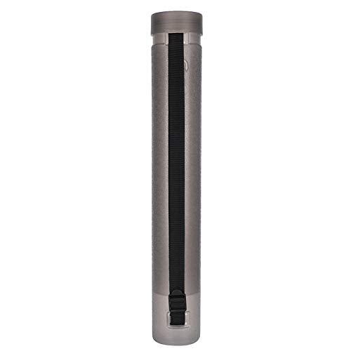 Telescopic Drawing Tube Plastic Storage Case with Flip Cover for Posters Maps Documents Art Supplies (Dark Gray) - color: Dark Gray