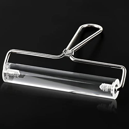 Acrylic Roller, Ideal for Anti Skid Tape Construction Tools, Clay Rolling Pin and Stamping Tools (6-Inch, Clear) - size: 6-Inch