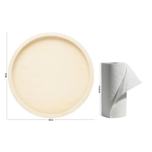Circle Wood Sign Blank 18 inch Diameter, Pack of 1 Wood Tray for Crafts, Canvas Panel, Wood Boards for Crafts & Resin, by Woodpeckers - size: 18 inch