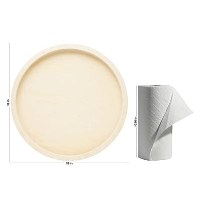 Circle Wood Sign Blank 18 inch Diameter, Pack of 1 Wood Tray for Crafts, Canvas Panel, Wood Boards for Crafts & Resin, by Woodpeckers - size: 18 inch