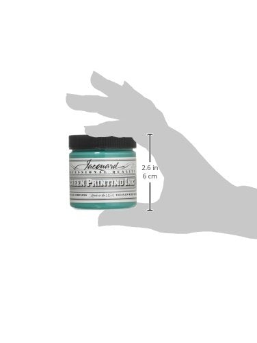 Jacquard Professional Screen Print Ink, Water-Soluable, 4oz Jar, Turquoise (113)