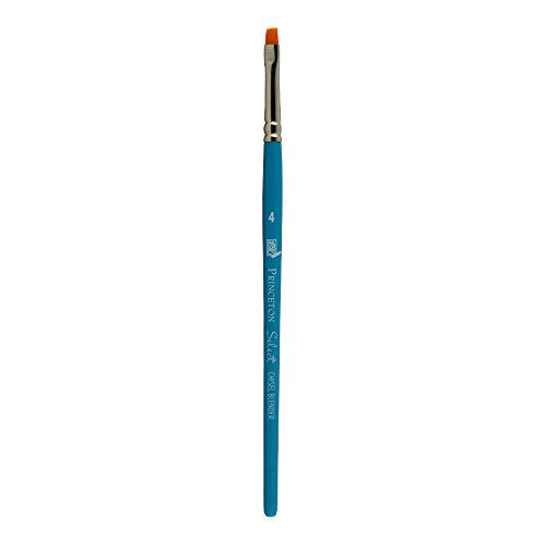 Princeton Select Artiste Chisel Blender Brush, Synthetic, Short Handle, Size 4, 1 Count - color: Princeton Blue, size: Size 4