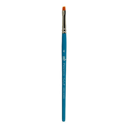 Princeton Select Artiste Chisel Blender Brush, Synthetic, Short Handle, Size 4, 1 Count - color: Princeton Blue, size: Size 4