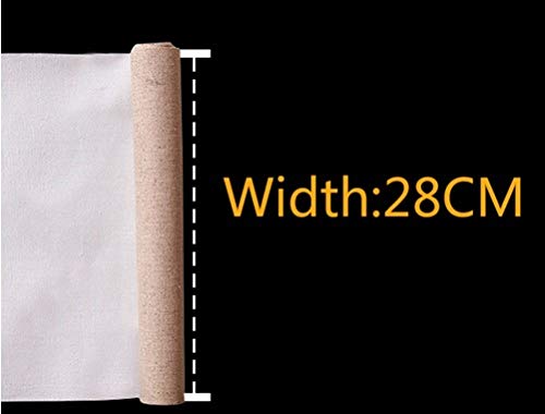 Cotton Canvas Roll, Primed Cotton Linen Blend Blank Canvas Roll for Painting 5m 28-48cm Width(48cm Width) - color: 48cm Width