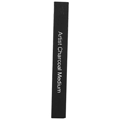 White Charcoal Pencils Carbon Drawing Set, 9 Pieces Sketch Painting Accessories - Smooth Shading, Soft Graphite Core, Ideal for Art Students and Artists