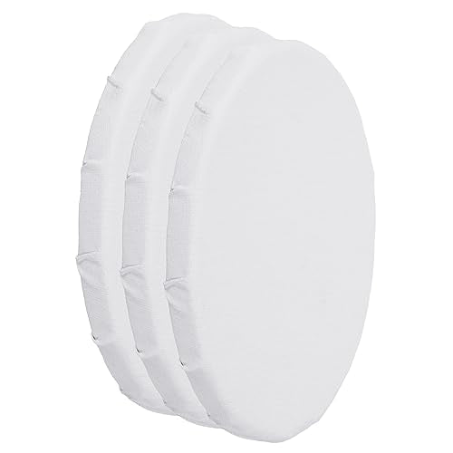 PATIKIL Paint Canvases for Painting, 3 Pack 6x4 Inch Oval Wood Frame Stretched Blank Art Canvas Board Panels for Acrylic, Oil, Tempera Painting, White - size: 6x4 Inch