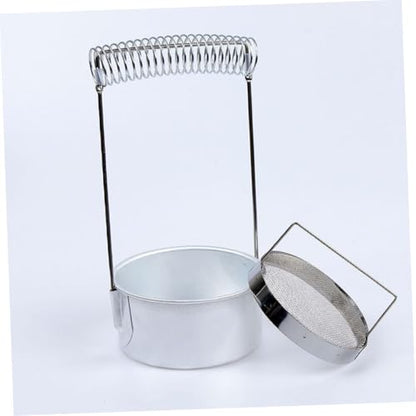 STOBOK 2pcs Stainless Steel Brush Cleaning Barrel Drying Rack for Art Paint Brush Washer Holder for Artists Bucket