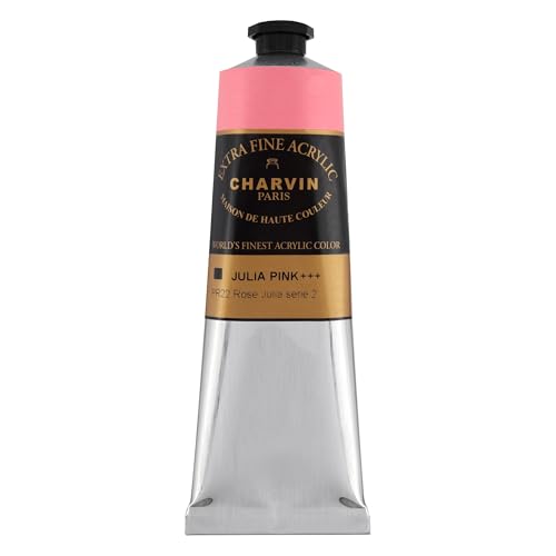 Charvin Extra Fine Professional Acrylic Paint - Eva's Pink, 150ml Tube, Triple-Milled, Lightfast Pigments, Open Stock Artist Acrylic Paints in Nature-Inspired Hues - color: Eva's Pink, size: 5.07 Fl Oz (Pack of 1)