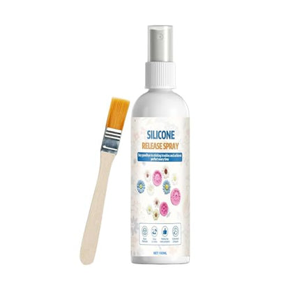 Mold Release Spray, Resin Demolding Agent, 100ml Easy Release Solution, Anti Stick Craft Spray, Fast Smooth Mold Separation Formula, 100ml for Holiday Crafts Adults Professionals Beginners