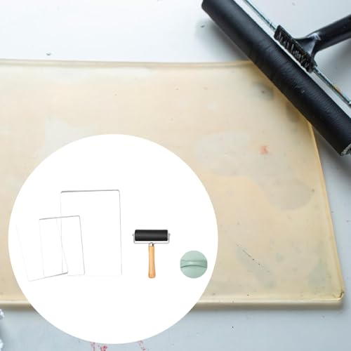 Gel Printing Plate Kit Durability for Arts Crafts Art Printmaking Tool