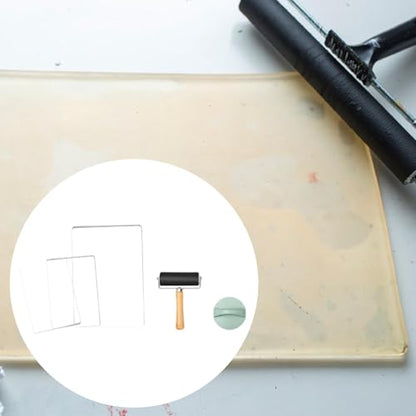 Gel Printing Plate Kit Durability for Arts Crafts Art Printmaking Tool