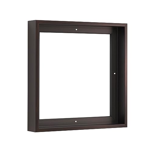 Pixy Canvas Floater Frame 4x4 for 1-1/2 (1.5) inch Deep Canvas Paintings/Canvas Prints/Wood Canvas Panels/Wall Art/Wall Decor/Home Decor/Artwork (Dark Walnut, 4 x 4 inch, Square) - color: Dark Walnut, size: 4 x 4 inch