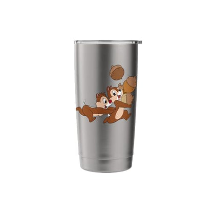 Disney Chip 'n Dale Chipmunks Acorn Run Stainless Steel Insulated Tumbler - color: Brushed Steel