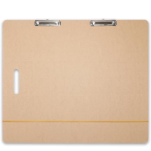 23" x 26" Drawing Board, Artist Sketch Boards with Handle for Drafting Art, Portable Wooden Clipboard for Studio Fit in Artists Tote - size: 23" x 26"