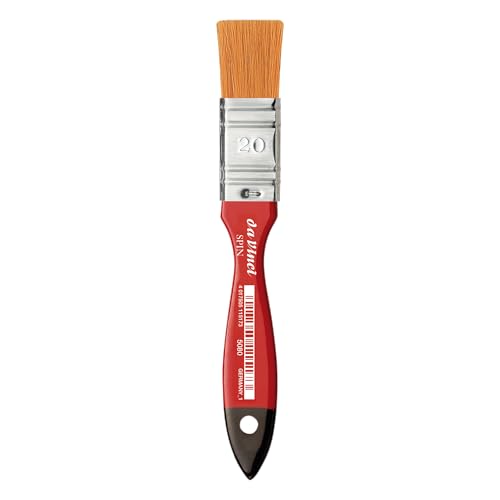 da Vinci Watercolor Series 5080 Size 20 - CosmoTop Spin Ultimate Wash Synthetic with Red Handle - 20mm Width - Made in Germany - size: Size 20, style: Wash