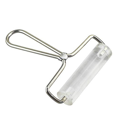 Clear Non Stick Acrylic Clay Roller Clay Rolling Pin with Steel Handle Polymer Clay Sculpture Tools