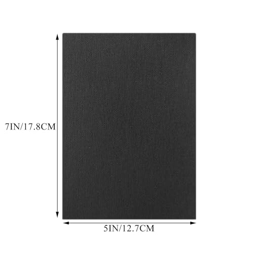 36 Pack 5 x 7 Inch Black Canvases for Painting Canvas Panels Cotton Canvas Board for Oil Acrylic Painting
