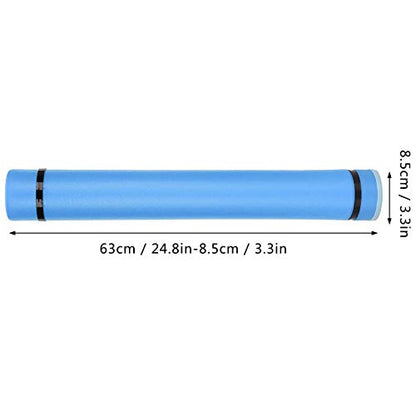 Adjustable Drafting Tube, Extendable Thickened Telescopic Collection Poster Storage Case with Upper Opening Design Drawing Tube for Artworks, Maps, Documents (Blue)