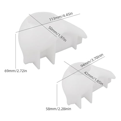 2PCS Bird Silicone Molds, 3D Bird Epoxy Resin Molds, Cute Animal Resin Casting Concrete Mold Unique Display Mold DIY Art Crafts Wall Hanging Halloween Christmas Home Decoration - color: 2x Bird