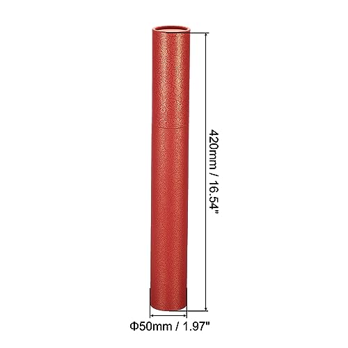 PATIKIL 2 Inch x 17 Inch Poster Tube, 1Pcs Photo Storage Tube Portable Shipping Mailing Tubes Calligraphy Painting Tubes Round Carrying Case for Storing Paper Art Map Documents, Red - size: 2 Inch x 17 Inch