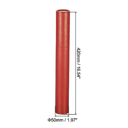 PATIKIL 2 Inch x 17 Inch Poster Tube, 1Pcs Photo Storage Tube Portable Shipping Mailing Tubes Calligraphy Painting Tubes Round Carrying Case for Storing Paper Art Map Documents, Red - size: 2 Inch x 17 Inch