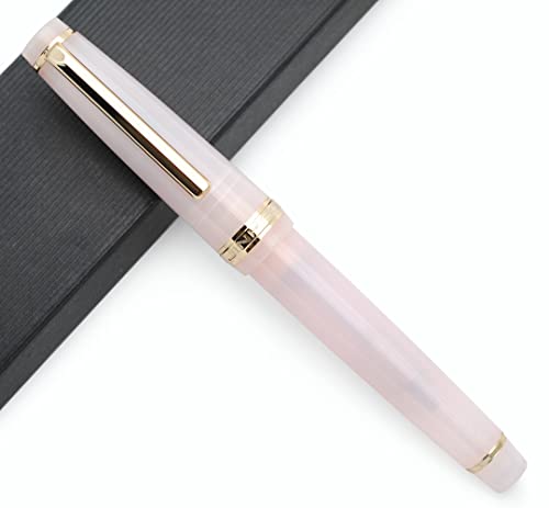 JINHAO 82 Fountain Pen with Gold Clip (F Nib 0.5mm, Transparent Cat Pink) - color: Transparent Cat Pink
