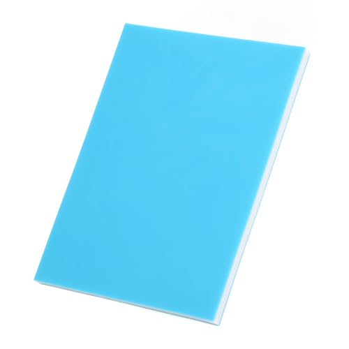 Rubber Carving Block for Printmaking, Soft Linoleum Rubber Block, 3 - Layer Blue White Blue Design, 20x15x1cm Easy - Carve Stamp Making Material for Beginners and Artists