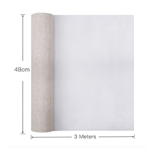 Painting Canvas Roll One Roll Professional Blank Canvas for Painting Layer Acrylic Oil Painting Canvas Linen Blend Primed Art Supplies for Artist Natural Cotton Canvas Fabric - color: 48 X 300cm
