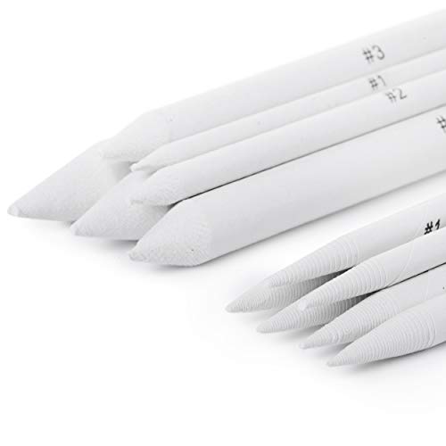 Mr. Pen - 14 Pack of Blending Stumps, Art Eraser, Blending Sticks for Drawing, Shading Pencils for Sketching | Tortillions Paper Art Blenders with Sandpaper Sharpeners & Kneaded Eraser for Beginner Art, Paper Stumps for Shading - size: 14 Pack