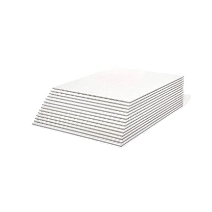 KINGART 826-14 Canvas Panels, 100% Cotton Pre-Primed Gesso Boards for Acrylic, Oil & Mixed Media, White, 9" x 12", Pack of 14 - color: White, size: 9" x 12"